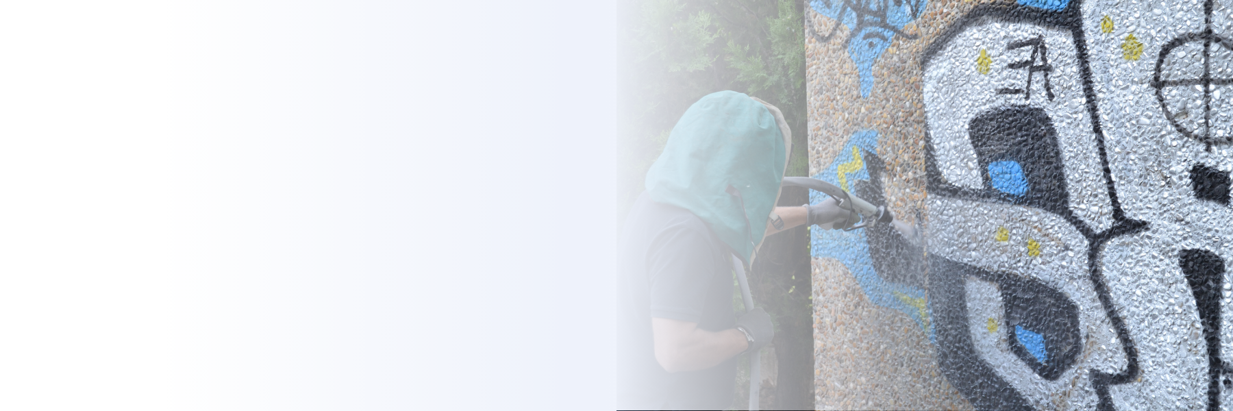 Graffiti entfernen mit IBIX 9 Trilogy